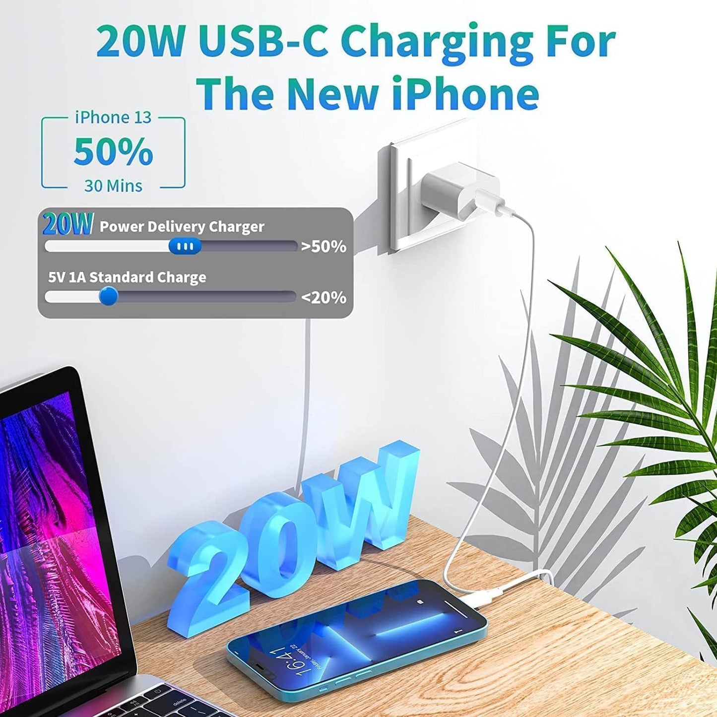 10ft IPhone USB-C Charger 3Pack