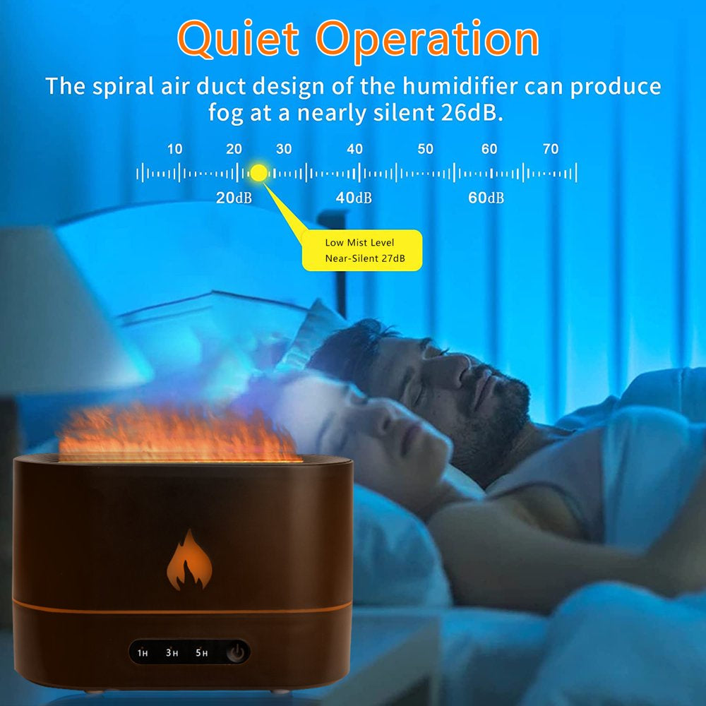 Bedroom Humidifier w/ Flame Effect