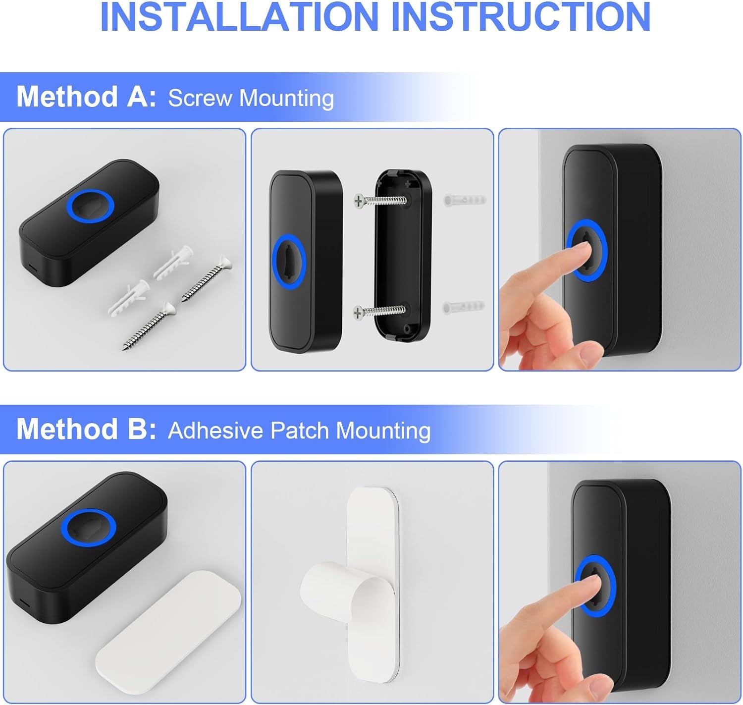 Wireless Doorbell w/ Camera